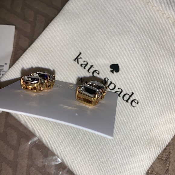 Kate Spade Double Drop Asymmetrical Studs NWT - Picture 3 of 3